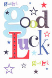This uplifting good luck card is a burst of color and spirit, ready to cheer on new beginnings or cherished dreams in Emerson Park. The phrase 'Good Luck' is artfully displayed in interlaced shades of baby blue, rich red, moss green, and deep purple, each letter conveying a note of celebration, much like a floral creation designed for delivery across Emerson Park's leafy avenues. Whimsical stars in navy, sky blue, and lemon-lime scatter across the gleaming white card, echoing the sense of open possibility that fills the air during springtime in Emerson Park's gardens. The tactile delight of the smooth, heavyweight cardstock is as pleasing as the soft petals of a bouquet held close, lending emotional resonance to the card's message. It feels like the kind of card pressed into someone's palm before a final exam at Emerson Park Academy, or before a long-anticipated move closer to Harrow Lodge Park-rich with heartfelt optimism, and alive with the simple, cheering magic of believing in someone's dreams. This is more than an ordinary card-it's a local gift of hope, acceptance, and support, wrapped in the unmistakable warmth of Emerson Park.